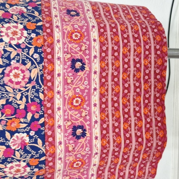 Lucky Brand Floral Boho Bohemian Hippie Festival Comfortable Dress Plus Size 1X - Picture 7 of 13